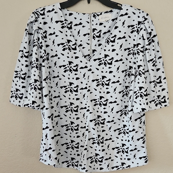 Melloday XL Black and White Patterned Top - Picture 1 of 6